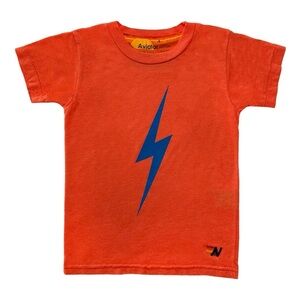 Aviator Nation Kids Bolt Tee-Orange size 12